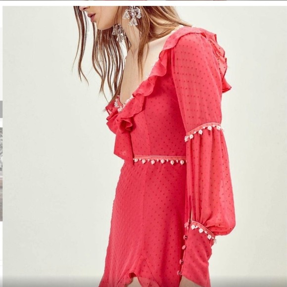 For love and lemons marquee mini dress size medium - Picture 3 of 16